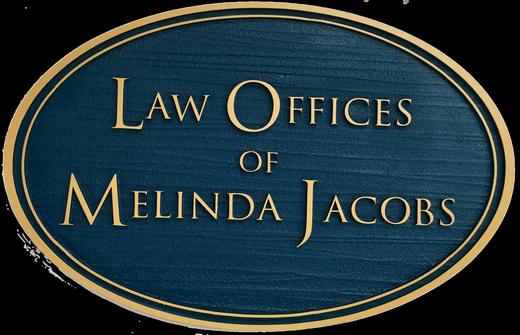 Law office oval sign with gold dimensional lettering