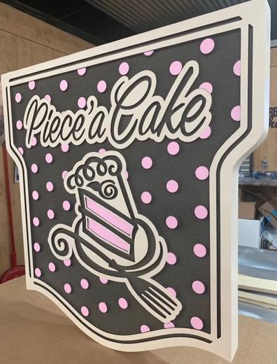 Custom dimensional business sign project 19