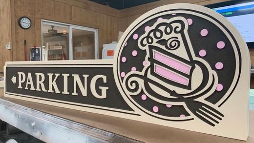 Custom dimensional business sign project 25