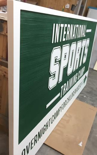 Custom dimensional business sign project 38