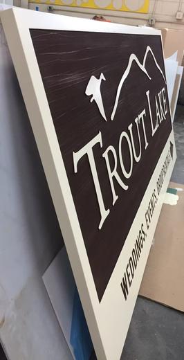 Custom dimensional business sign project 42