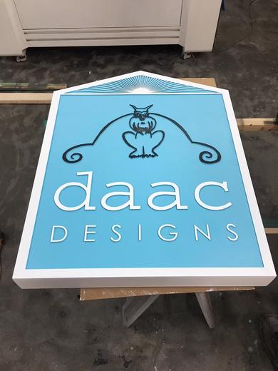 Custom dimensional business sign project 48