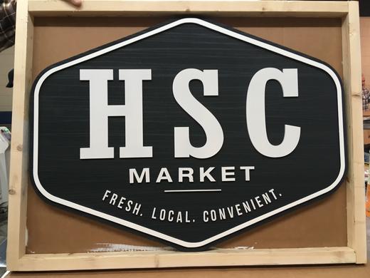 Custom dimensional business sign project 57