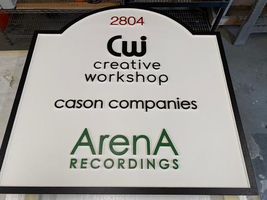 Custom dimensional business sign project 79