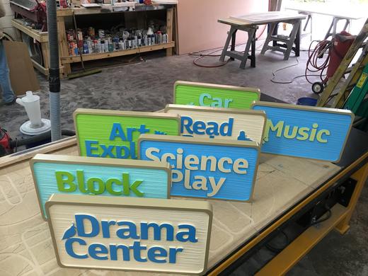 Custom dimensional business sign project 84