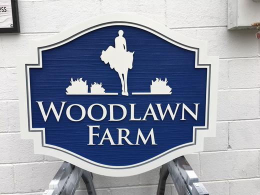 Custom dimensional business sign project 86