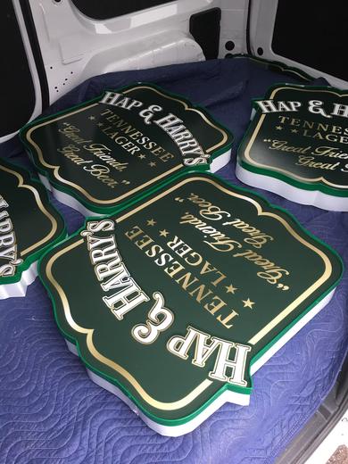 Custom dimensional business sign project 88