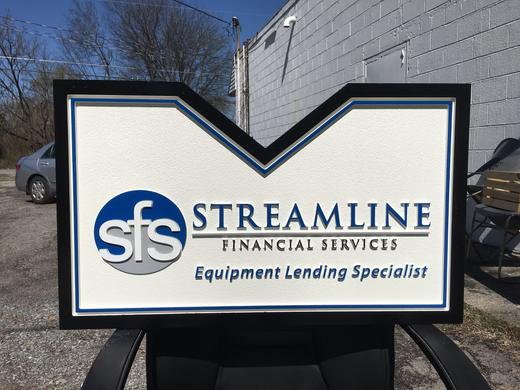 Financial-services monument sign