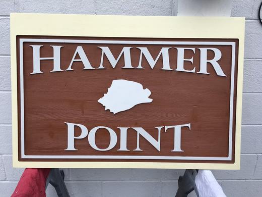 Custom dimensional business sign project 91