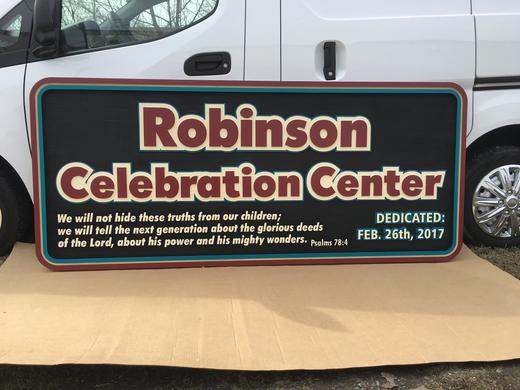 Custom dimensional business sign project 92