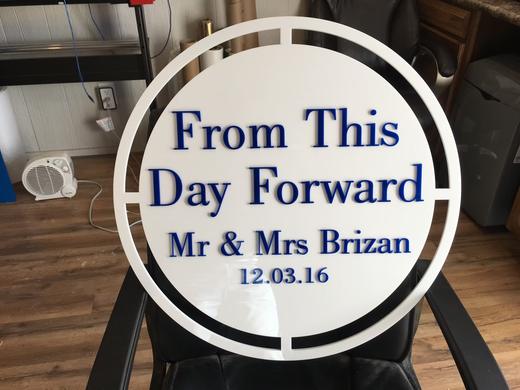 Custom dimensional business sign project 97